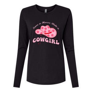 Save A Horse Ride A Cowgirl Womens Cotton Relaxed Long Sleeve T-Shirt