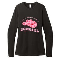 Save A Horse Ride A Cowgirl Womens CVC Long Sleeve Shirt