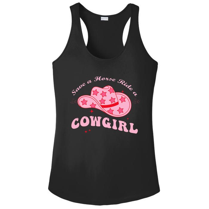 Save A Horse Ride A Cowgirl Ladies PosiCharge Competitor Racerback Tank