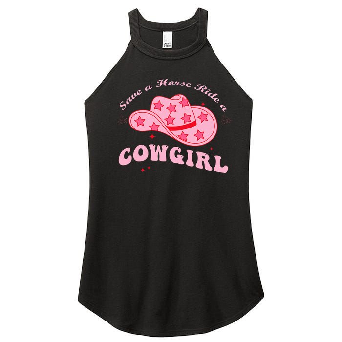 Save A Horse Ride A Cowgirl Women's Perfect Tri Rocker Tank