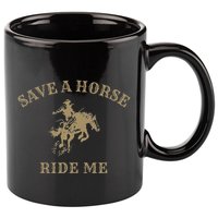 Save A Horse Ride Me Funny Cowboy Western Inappropriate 11oz C Handle Ceramic Mug