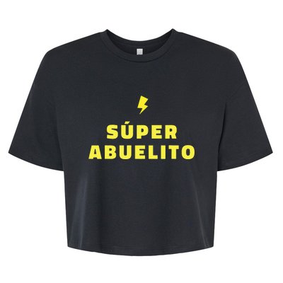 Súper Abuelito – Hispanic Grandpa Funny Bella+Canvas Jersey Crop Tee