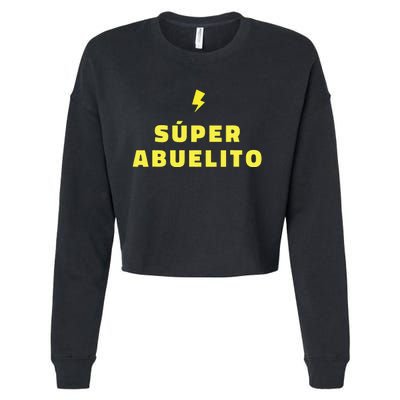 Súper Abuelito – Hispanic Grandpa Funny Cropped Pullover Crew