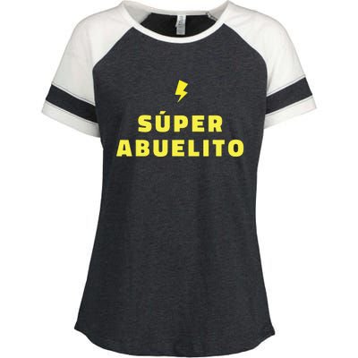 Súper Abuelito – Hispanic Grandpa Funny Enza Ladies Jersey Colorblock Tee