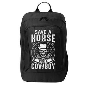 Save A Horse Ride A Cowboy City Backpack