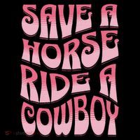 Save A Horse Ride A Cowboy Rodeo Apparel Horseback Riding Flatbill Hat