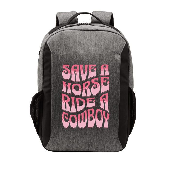 Save A Horse Ride A Cowboy Rodeo Apparel Horseback Riding Vector Backpack