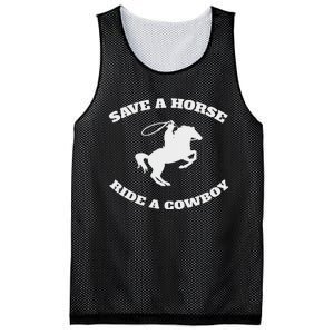 Save A Horse & Ride A Cowboy Is My Horse Ok Mesh Reversible Basketball Jersey Tank