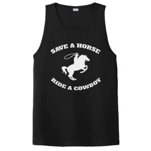 Save A Horse & Ride A Cowboy Is My Horse Ok PosiCharge Competitor Tank