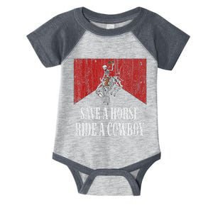 Save A Horse Ride A Cowboy Western Country Funny Infant Baby Jersey Bodysuit