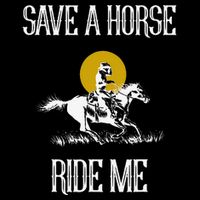 Save A Horse Ride Me Funny Save A Horse Ride Me 7-Panel Snapback Hat