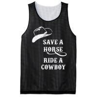 Save A Horse, Ride A Cowboy! Mesh Reversible Basketball Jersey Tank