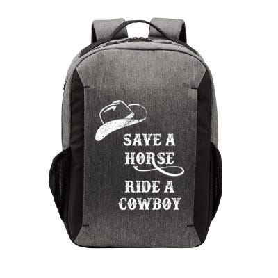 Save A Horse, Ride A Cowboy! Vector Backpack