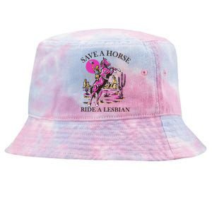 Save A Horse Ride A Lesbian Lgbt Tie-Dyed Bucket Hat