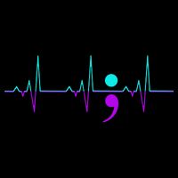 Suicide Awareness Heartbeat Happy Ribbon Support Cooling Performance Crew T-Shirt