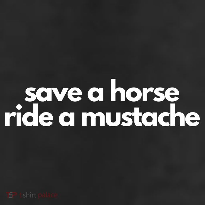 Save A Horse Ride A Mustache 11oz C Handle Ceramic Mug