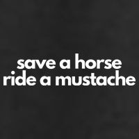 Save A Horse Ride A Mustache Golf Towel
