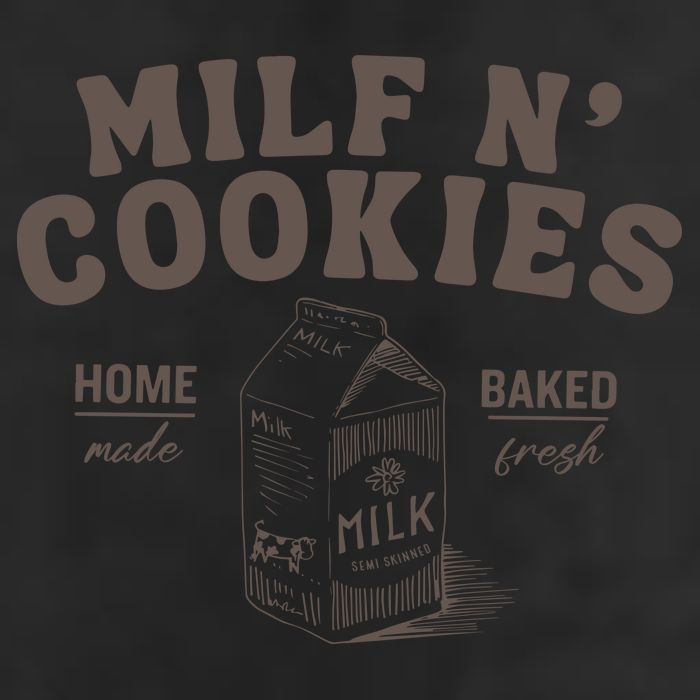 Stay At Home Milf N Cookies 7 Panel Mesh Trucker Snapback Hat