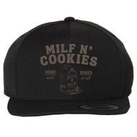 Stay At Home Milf N Cookies Wool Snapback Cap