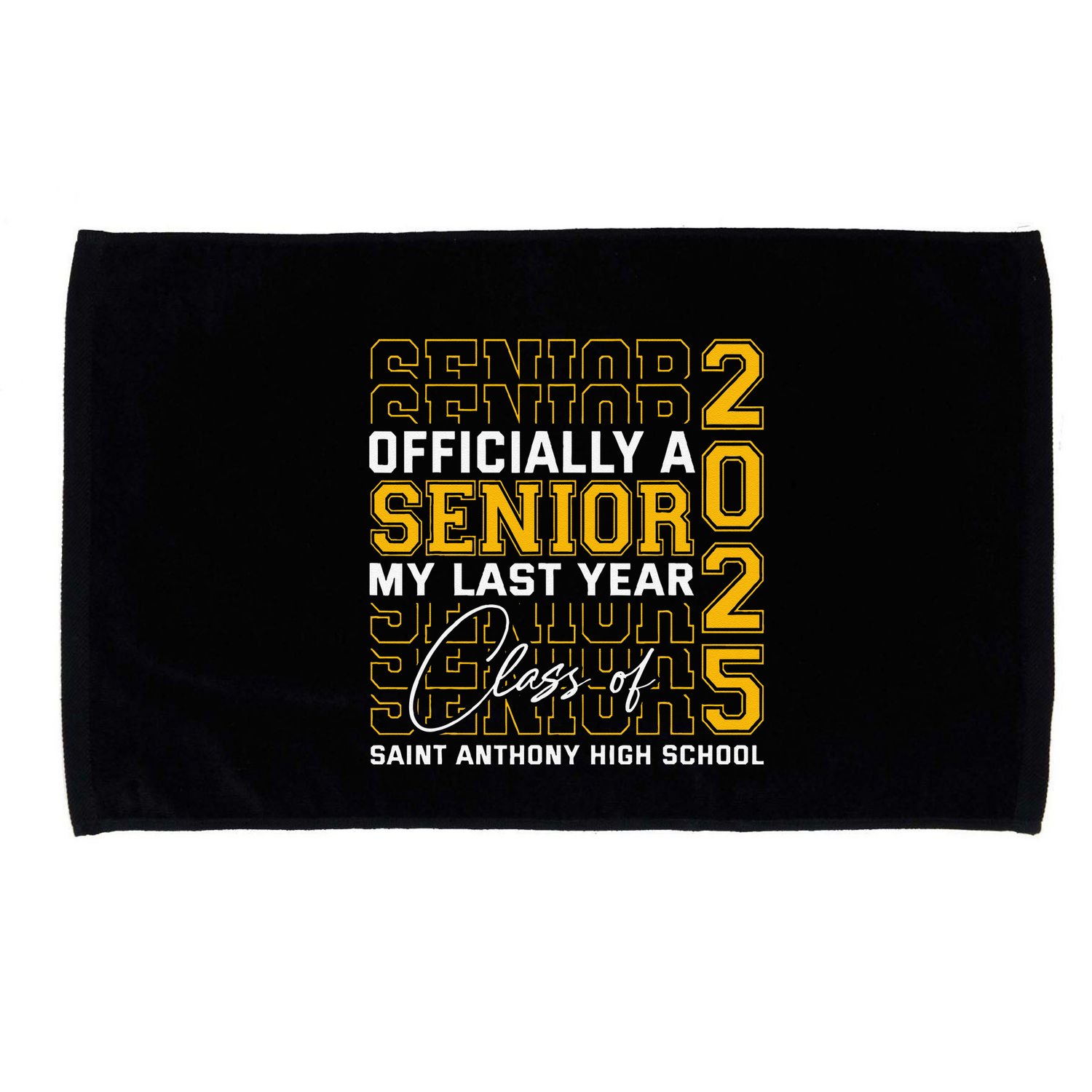 Saint Anthony High School Officially A Senior Class Of 2025 Microfiber Hand Towel