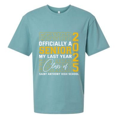 Saint Anthony High School Officially A Senior Class Of 2025 Sueded Cloud Jersey T-Shirt