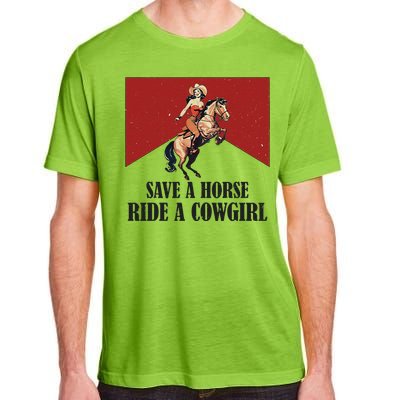 Save A Horse Ride A Cowgirl Adult ChromaSoft Performance T-Shirt