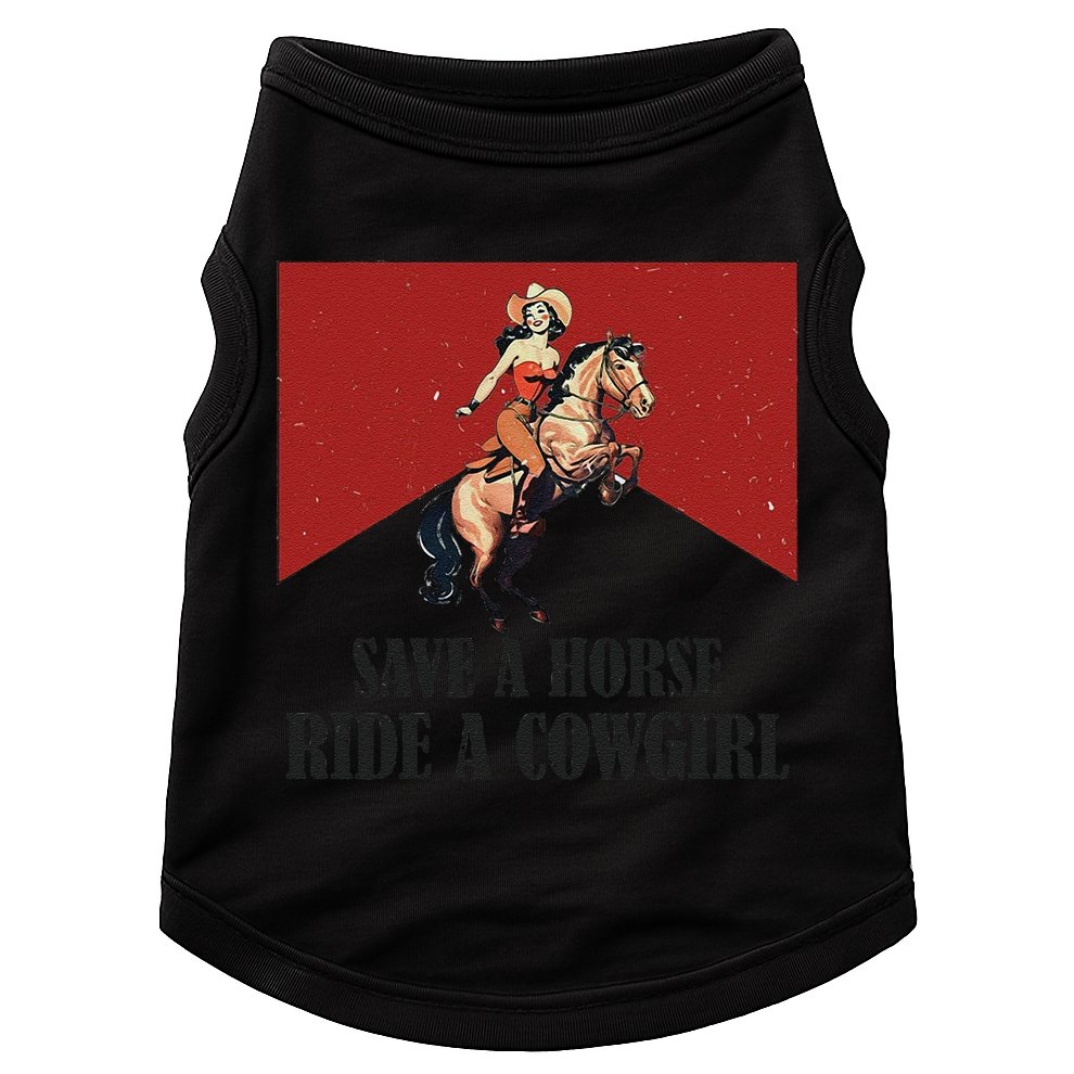 Save A Horse Ride A Cowgirl Doggie Tank