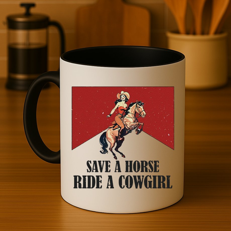 Save A Horse Ride A Cowgirl Mug