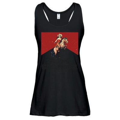 Save A Horse Ride A Cowgirl Ladies Essential Flowy Tank
