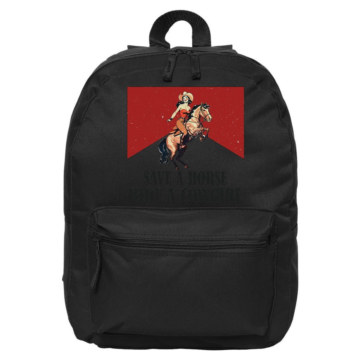 Save A Horse Ride A Cowgirl 16 in Basic Backpack