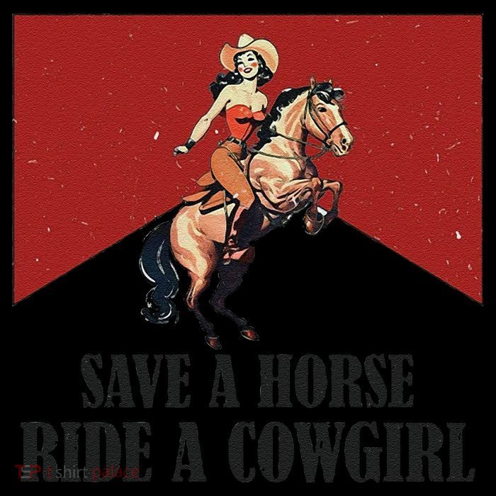Save A Horse Ride A Cowgirl Kids T-Shirt