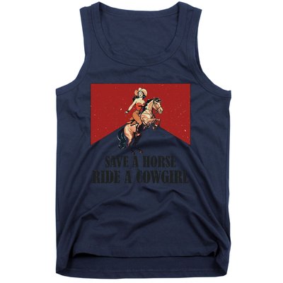 Save A Horse Ride A Cowgirl Tank Top