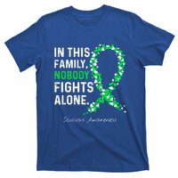 Scoliosis Awareness In This Family Nobody Fights Alone Gift T-Shirt