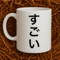 Sugoi (Awesome In Japanese) Vertical Text Mug
