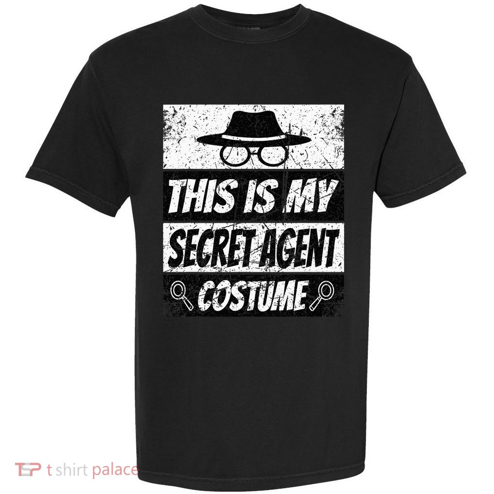 Secret Agent Inspector Spy Costume Retro Spy Garment-Dyed Heavyweight T-Shirt