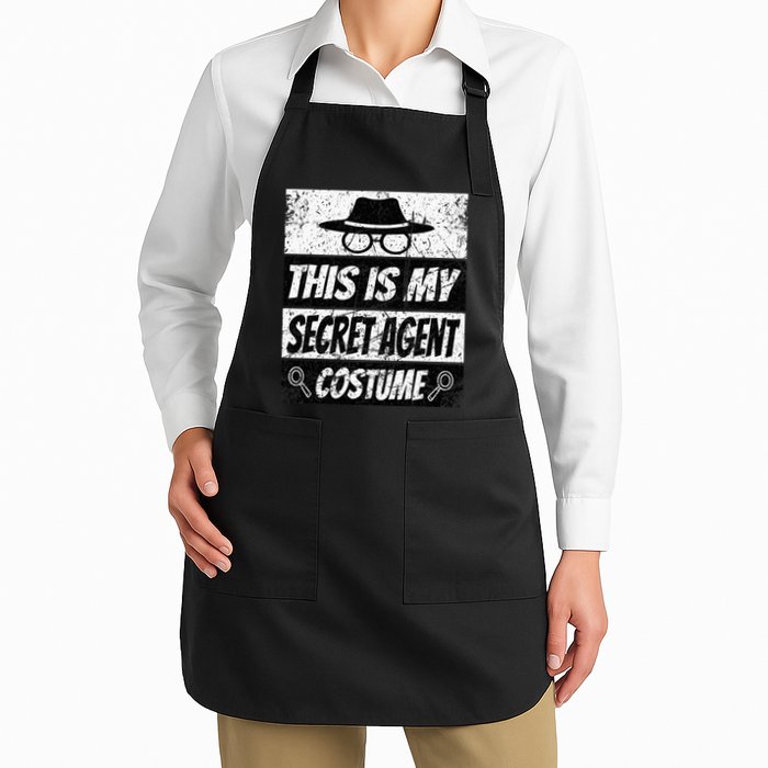 Secret Agent Inspector Spy Costume Retro Spy Apron