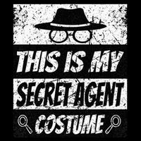 Secret Agent Inspector Spy Costume Retro Spy 7-Panel Snapback Hat