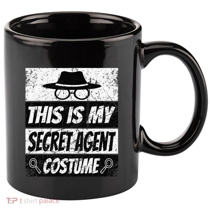 Secret Agent Inspector Spy Costume Retro Spy 11oz C Handle Ceramic Mug