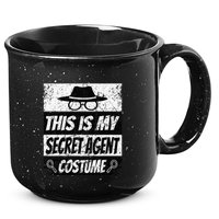 Secret Agent Inspector Spy Costume Retro Spy 15oz Campfire Ceramic Mug