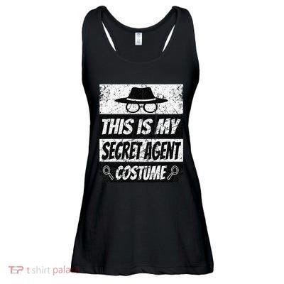 Secret Agent Inspector Spy Costume Retro Spy Ladies Essential Flowy Tank