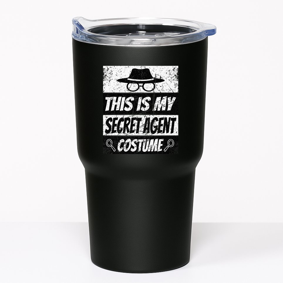 Secret Agent Inspector Spy Costume Retro Spy Tumbler