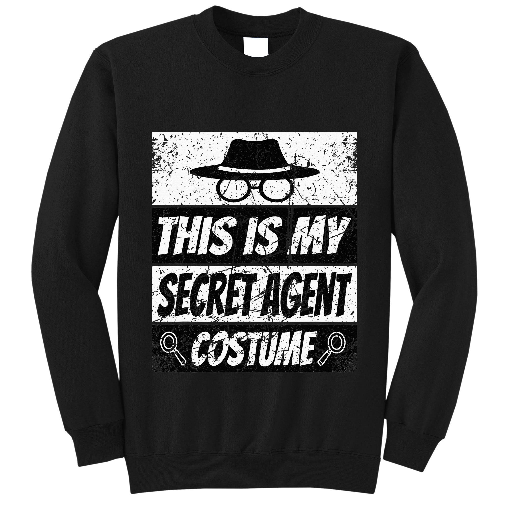 Secret Agent Inspector Spy Costume Retro Spy Tall Sweatshirt