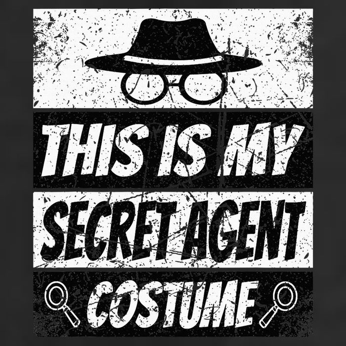 Secret Agent Inspector Spy Costume Retro Spy 25L Jumbo Tote