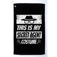 Secret Agent Inspector Spy Costume Retro Spy Golf Towel