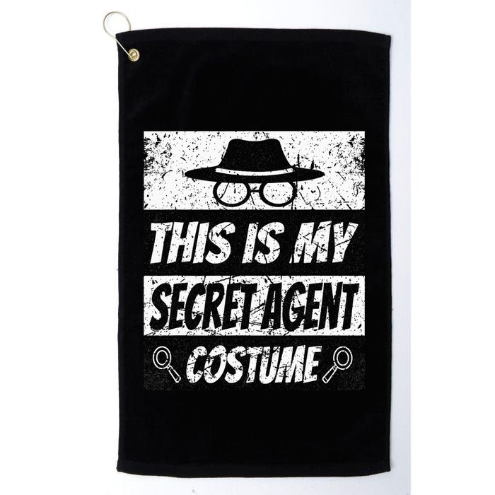 Secret Agent Inspector Spy Costume Retro Spy Golf Towel