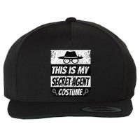 Secret Agent Inspector Spy Costume Retro Spy Wool Snapback Cap