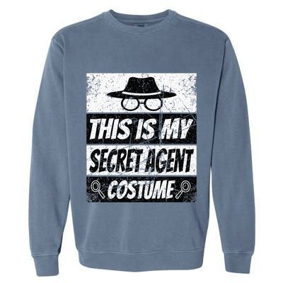 Secret Agent Inspector Spy Costume Retro Spy Garment-Dyed Sweatshirt