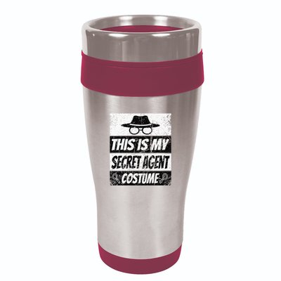 Secret Agent Inspector Spy Costume Retro Spy 16oz Travel Tumbler