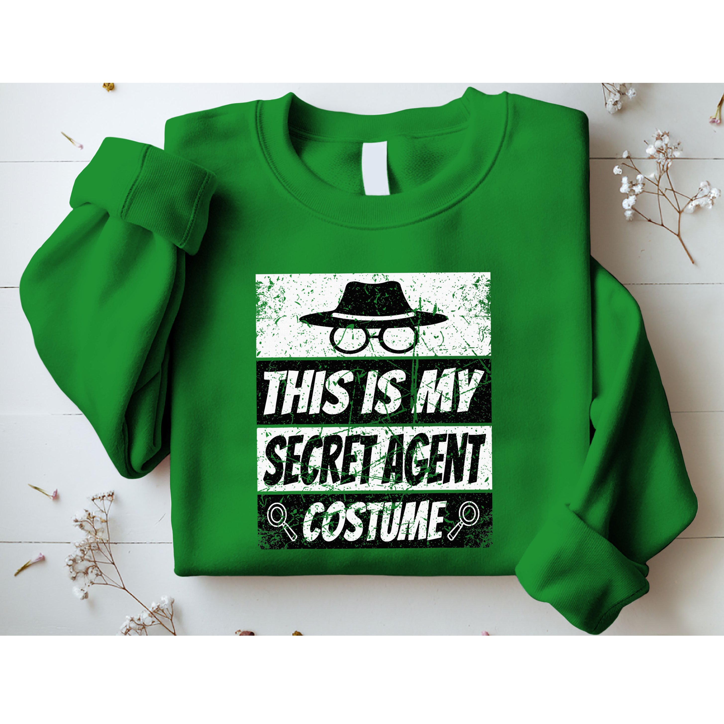 Secret Agent Inspector Spy Costume Retro Spy Sweatshirt