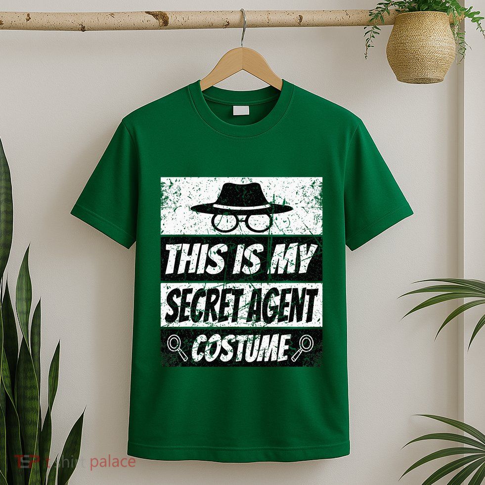 Secret Agent Inspector Spy Costume Retro Spy T-Shirt